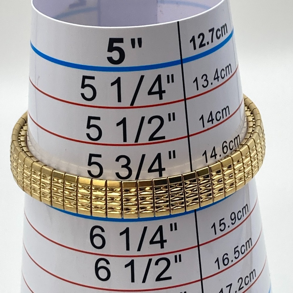 Timex Women's Watch 20mm Gold Tone Stretch Band Round New Battery SMALL 6" 2006 - Picture 10 of 14
